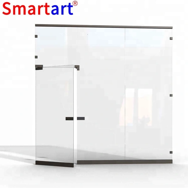 أبواب زجاجية آمنة مضادة للرصاص بدون إطار