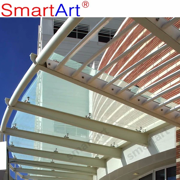 مظلة زجاجية من الفولاذ المقاوم للصدأ من الشركة المصنعة في الصين  