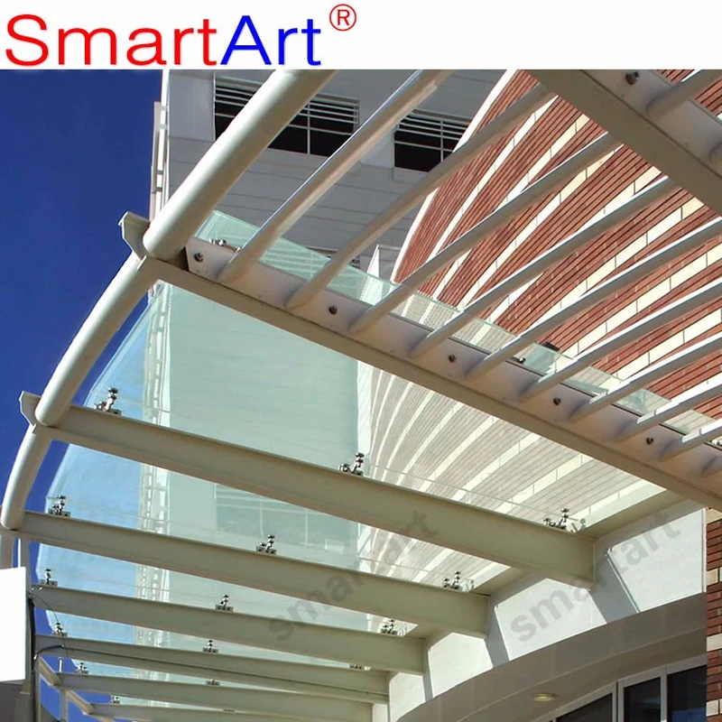 مظلة زجاجية من الفولاذ المقاوم للصدأ من الشركة المصنعة في الصين  