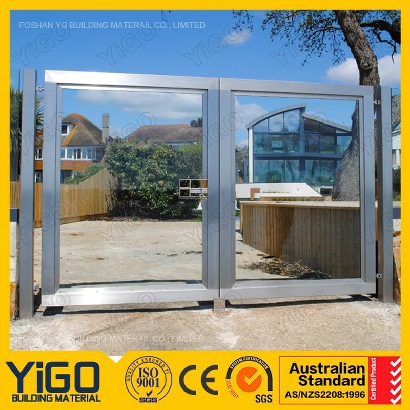 portail coulissant électrique extérieur en acier inoxydable avec télécommande