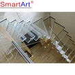 Modern Floating Straight Staircase Marble Step Design 