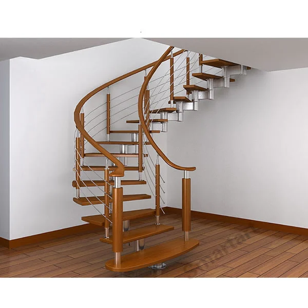 Escalier en bois sur mesure pour petites maisons