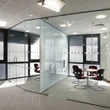 séparateurs de bureau en verre, cloisons en verre design