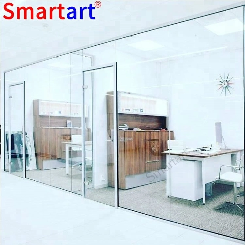 Mampara de cristal de doble pared de fábrica SmartArt para hotel
