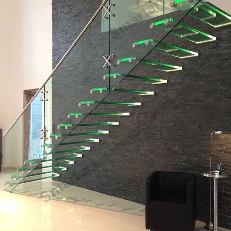 Escaleras flotantes de vidrio resistente de Australia  