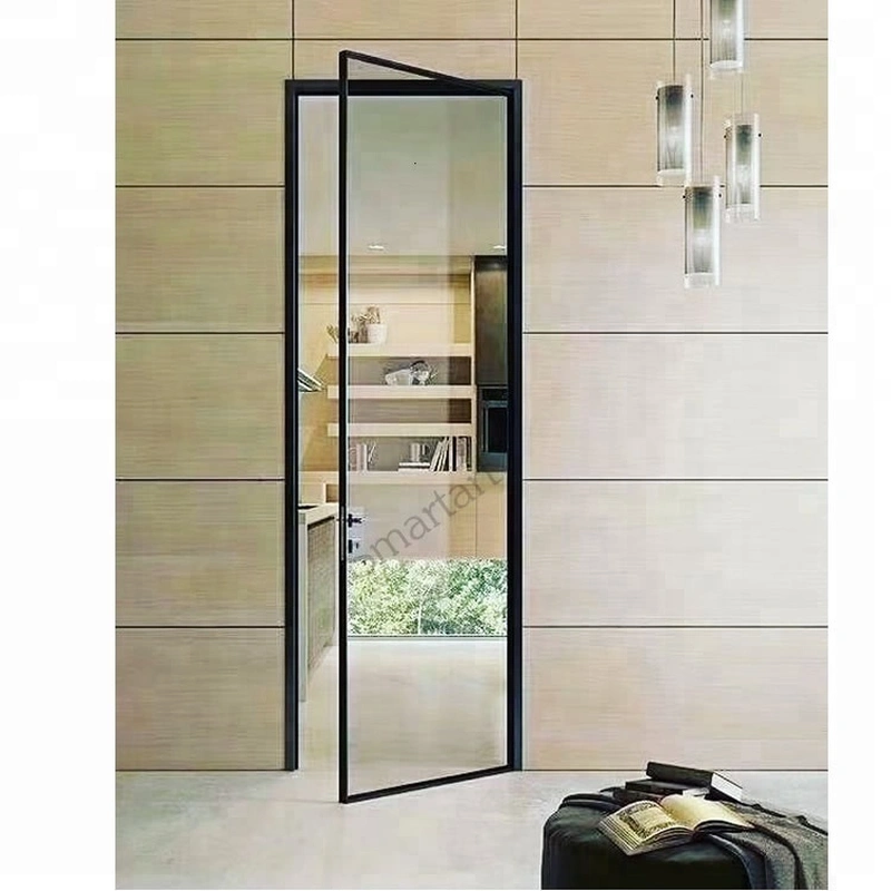 أبواب زجاجية آمنة مضادة للرصاص بدون إطار