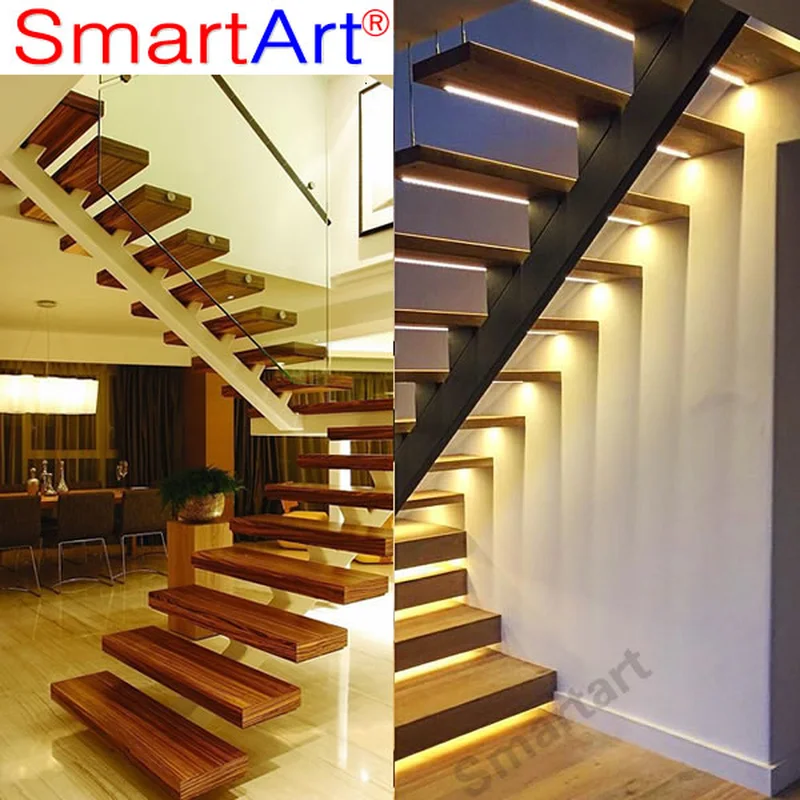 New Designed Popular Mono stringer stairs 