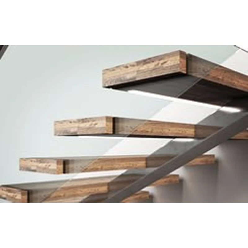 سلم خشبي ذكي مع درابزين سلم معياري