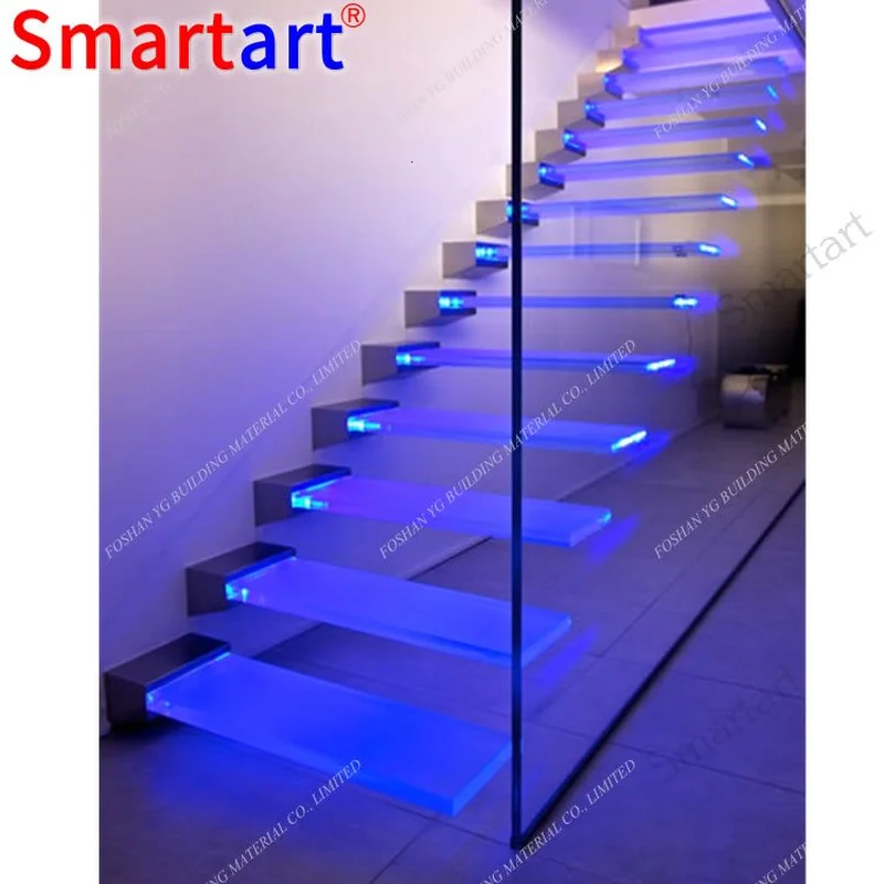 Escaleras flotantes de vidrio resistente de Australia  
