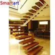 Home Floor Walnut Staircases Floating Wood Stair Treads