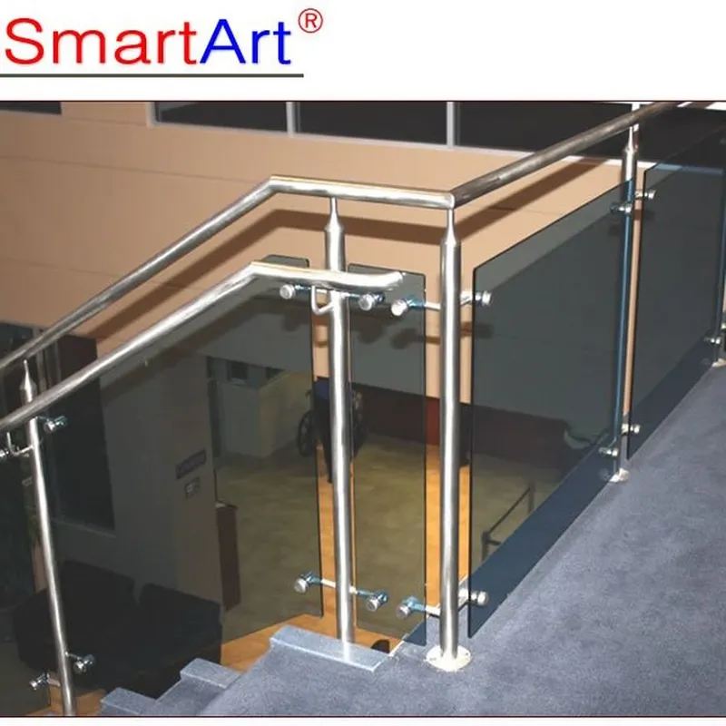 Stainless Steel Glass Balcony Stairs Railing Balustrades 