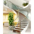Popular Indoor Curved Wood Staircase