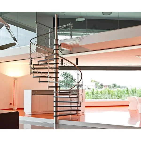 Escaleras de caracol con peldaños de madera a precio competitivo en Foshan