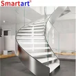 Popular Indoor Curved Wood Staircase