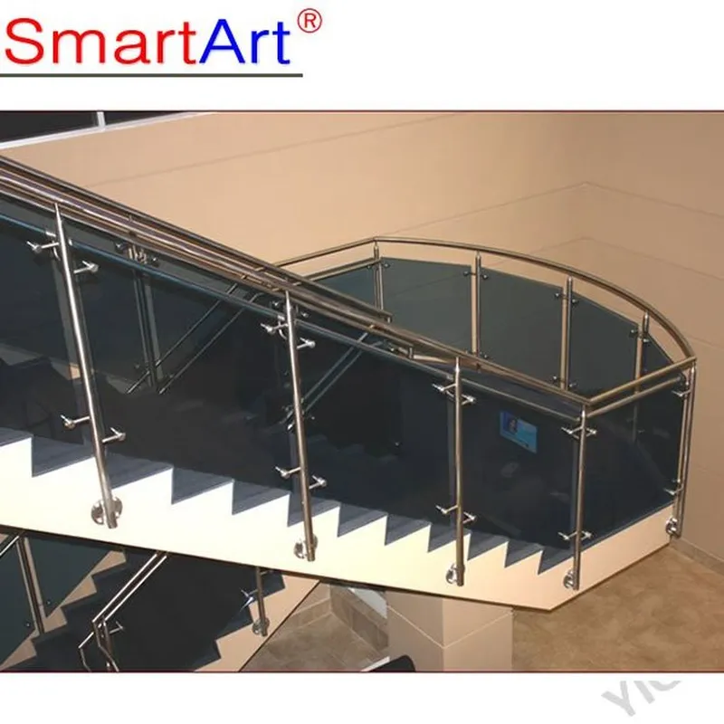 Stainless Steel Glass Balcony Stairs Railing Balustrades 