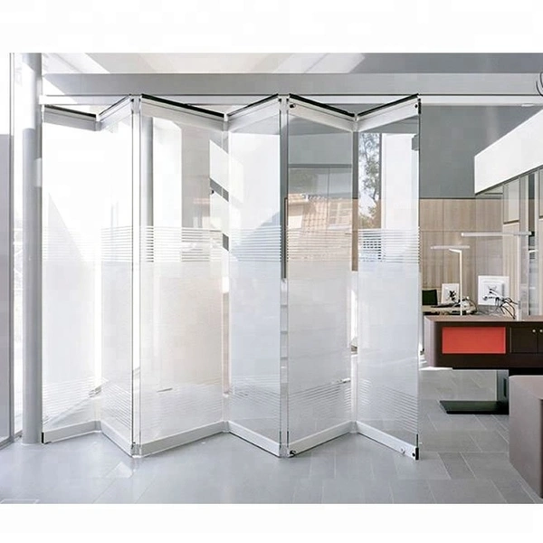 недорогие стеклянные складные двустворчатые двери для улицы