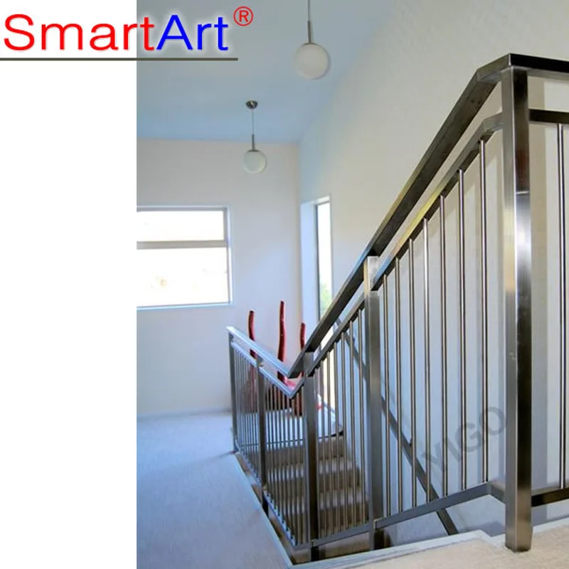 rampe d'escalier extérieure en acier inoxydable  