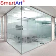 Cloison de bureau en verre gravé avec cadre en aluminium SmartArt
