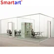 Мобильные стеклянные перегородки для офисного интерьера  