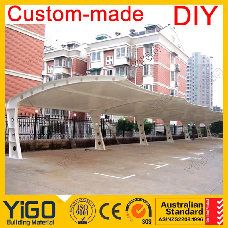 Modern prefab buildings with cheap garage carport shade