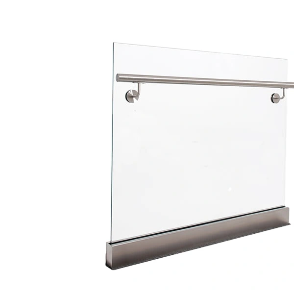 تصميم جديد لسور شرفة زجاجي مع قناة على شكل حرف U  