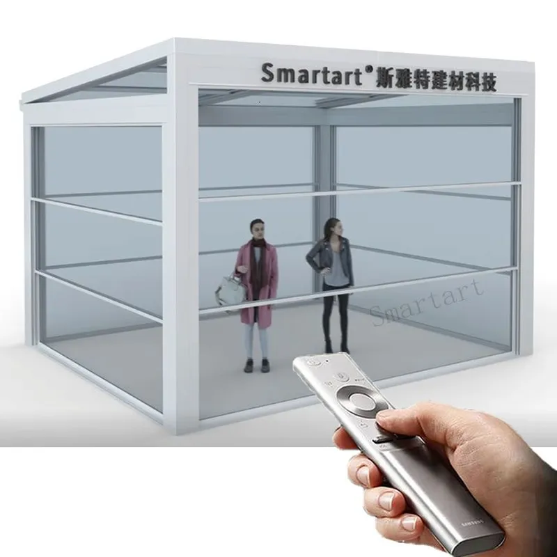 Casa de cristal para terraza exterior de aluminio de 4 estaciones con arte inteligente