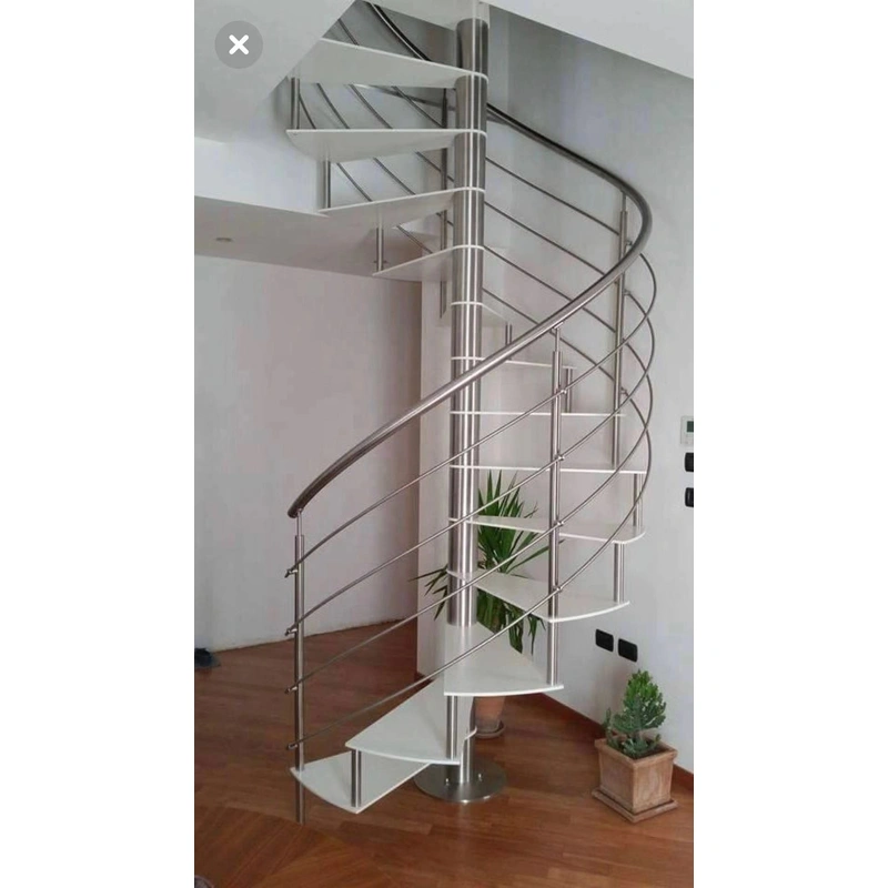 SmartArt Modern Indoor Stainless Steel Wooden Straight Staircase