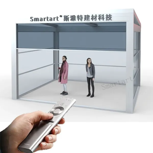 Casa de cristal para terraza exterior de aluminio de 4 estaciones con arte inteligente