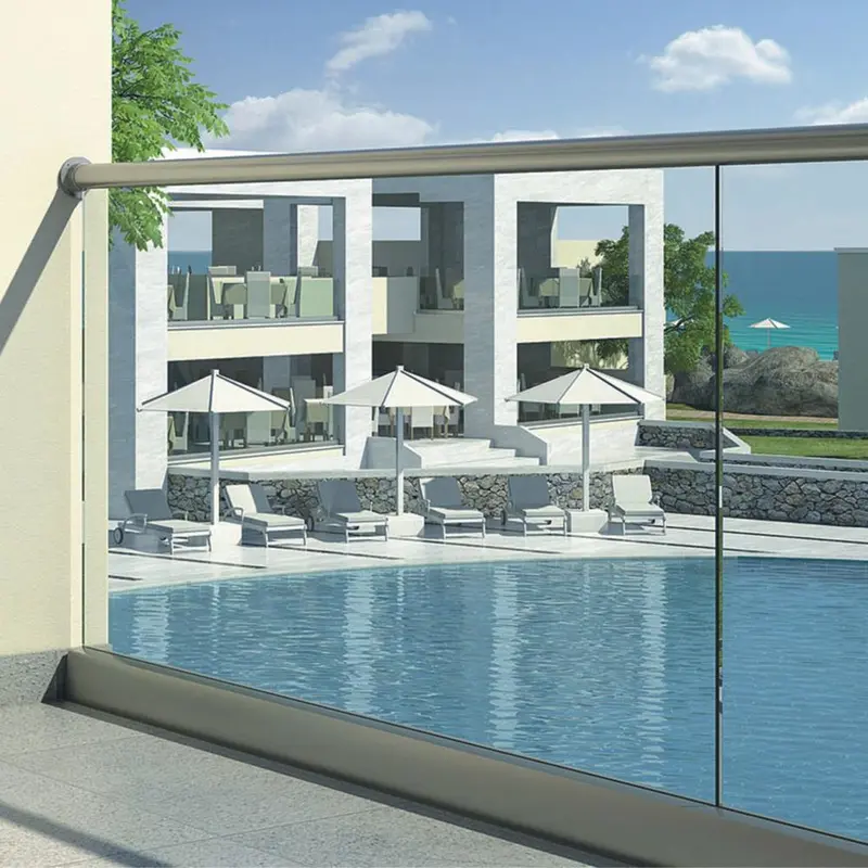 Profilés en aluminium pour villa de luxe de couleur or