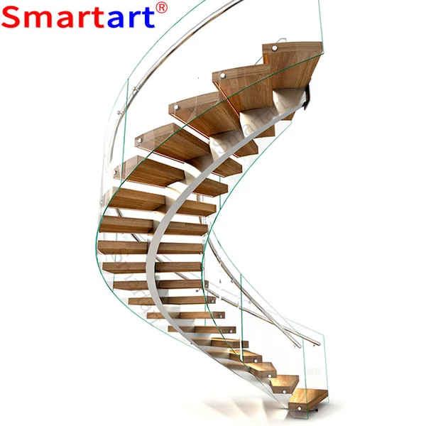 SmartArt Hot Style Wall Invisible Staircase Wood Stair