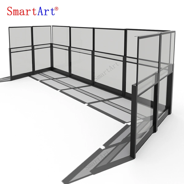 garde-corps de pare-brise en verre réglable en hauteur smartart  