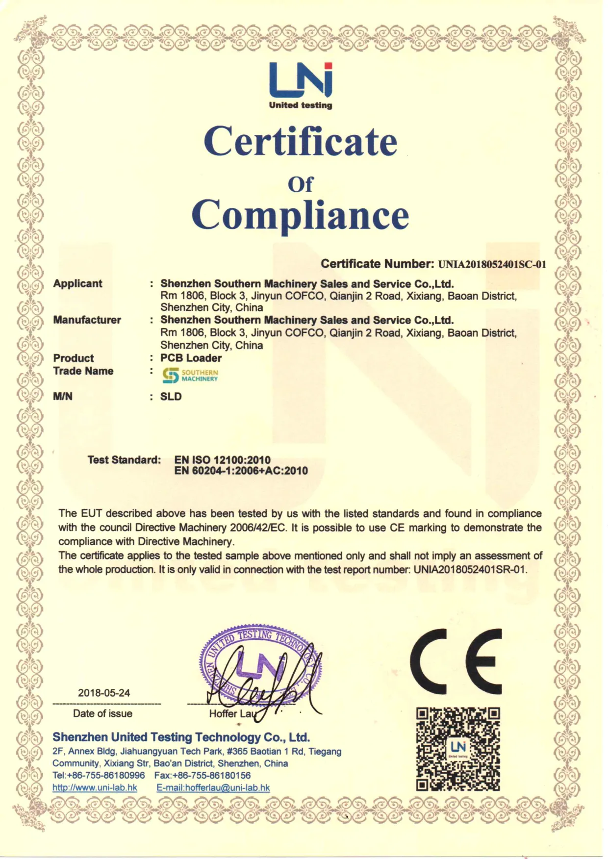 PCB-Loader-CE-Certification