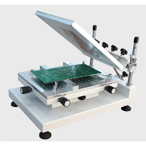high precious manual smt PCB stencil printer for SMT 0402 and 0.4mm chip – Smart EMS factory partner