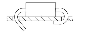 Examples of PC Boards after insertion, cutting and clinching