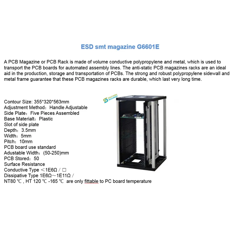 SMT PCB ESD Magazine Rack G6601E 355×320×563 –EMS Smart factory
