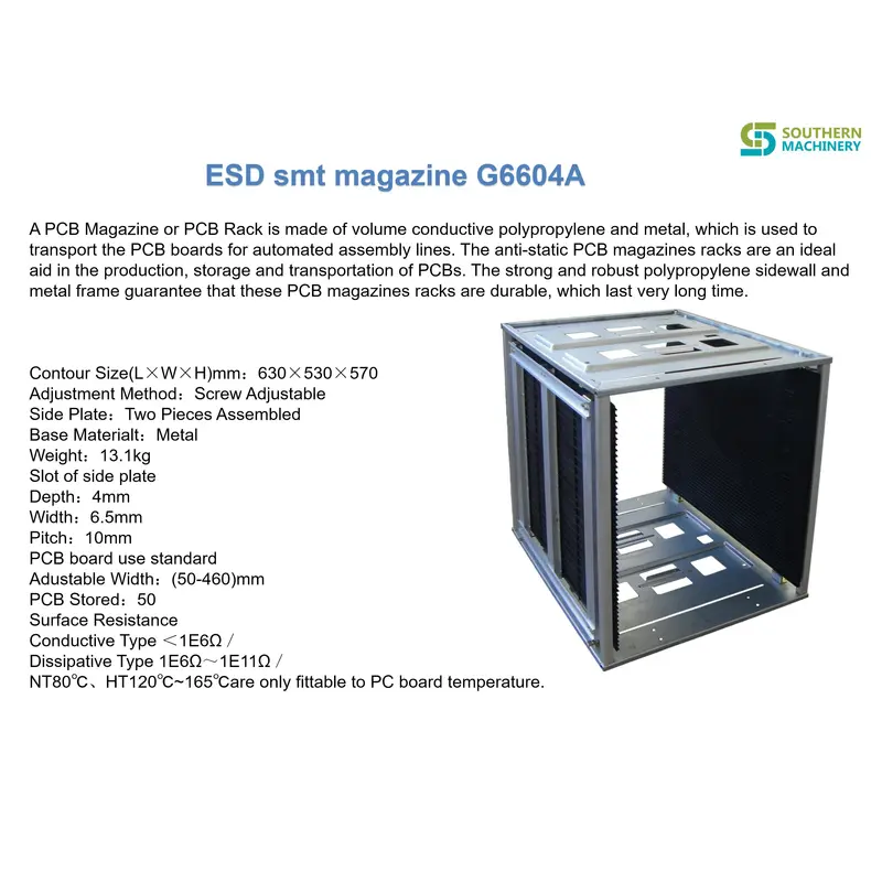 Стеллаж для журналов smt pcb esd g6604a (50-460) мм - партнер завода smart ems