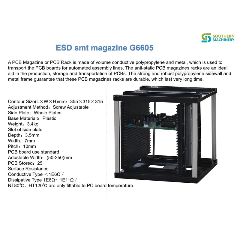 Стеллаж для журналов smt pcb esd g6605 (50-250) мм – партнер умной фабрики ems