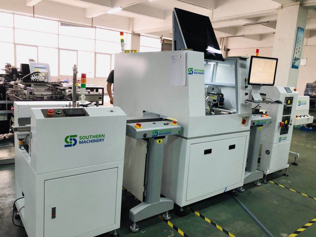 Laser marking production line with PCB surface cleaner 