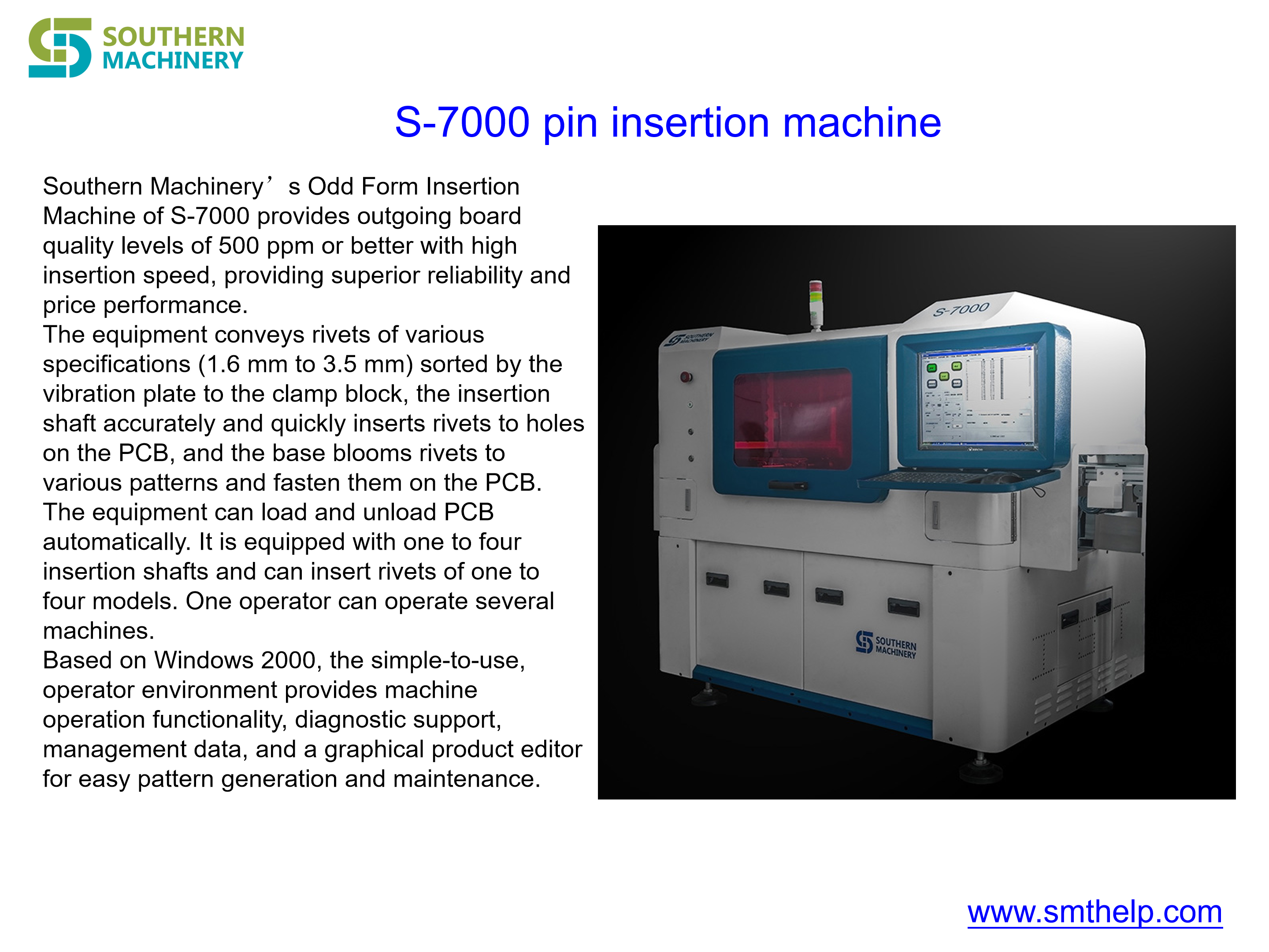 S-7000 Pin Insertion Machine