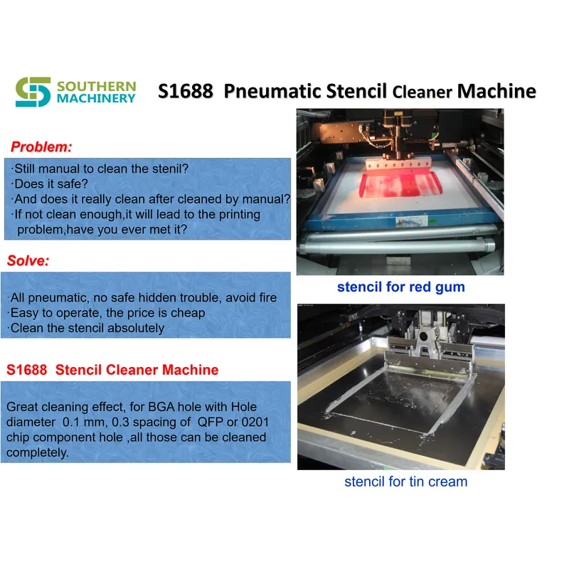 S1688 SMT Stencil Cleaning Machine - شريك مصنع Smart EMS