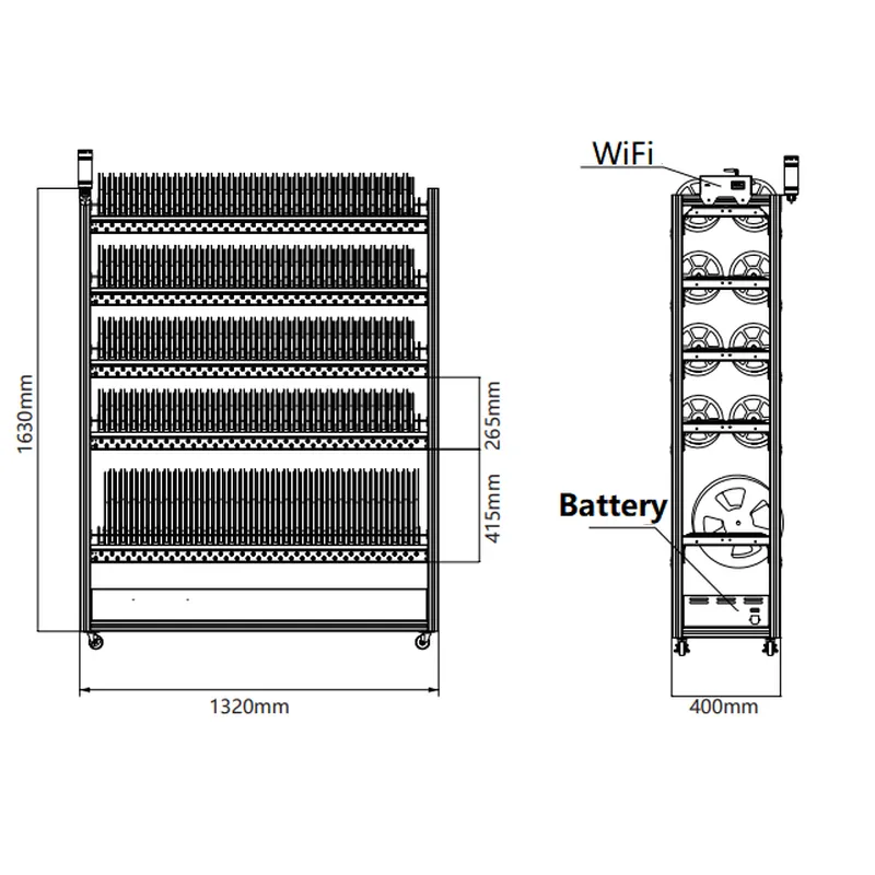 SIR5000B SMT Inelligent Reel Storage Torlley –Smart EMS factory partner