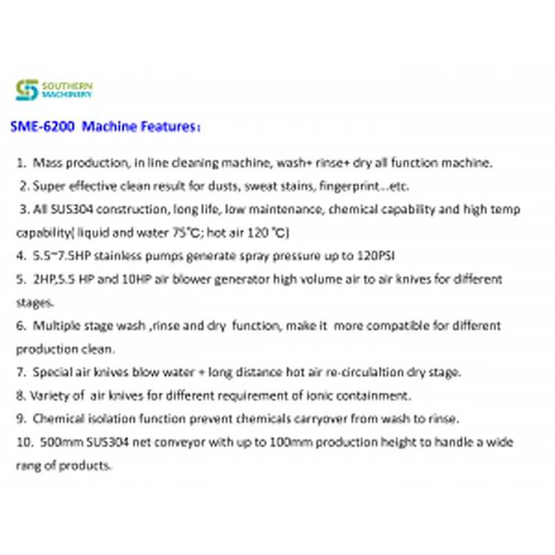 machine de nettoyage en ligne sme6200 pcba - partenaire d'usine smart ems