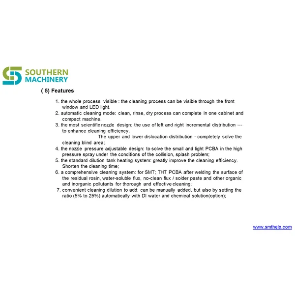 sme5600 آلة تنظيف pcba pcba الأنظف - شريك المصنع الذكي ems