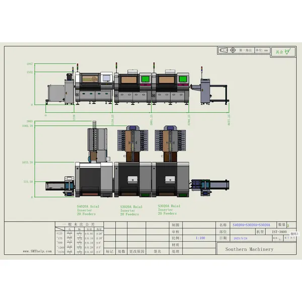 آلة الإدراج التلقائي المحورية s4000 - شريك المصنع الذكي EMS