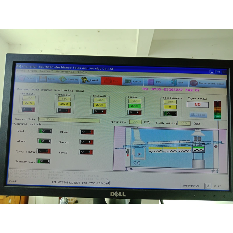 Automated Soldering Machine S-WS350B - No Lead, Double Wave 