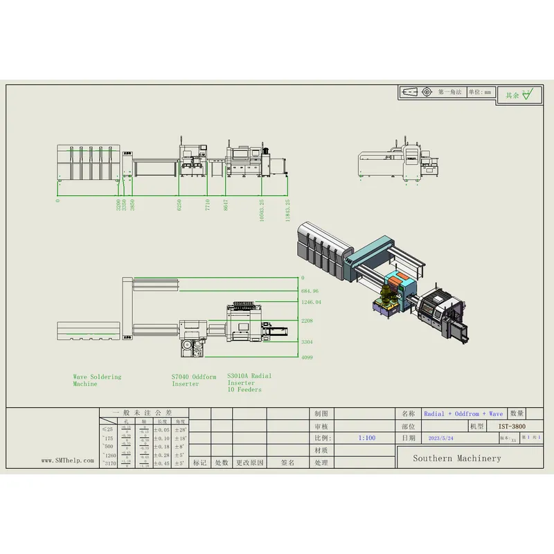 s3000 ثنائي الفينيل متعدد الكلور تراجع الجمعية شعاعي آلة الإدراج - مصنع الذكية EMS 