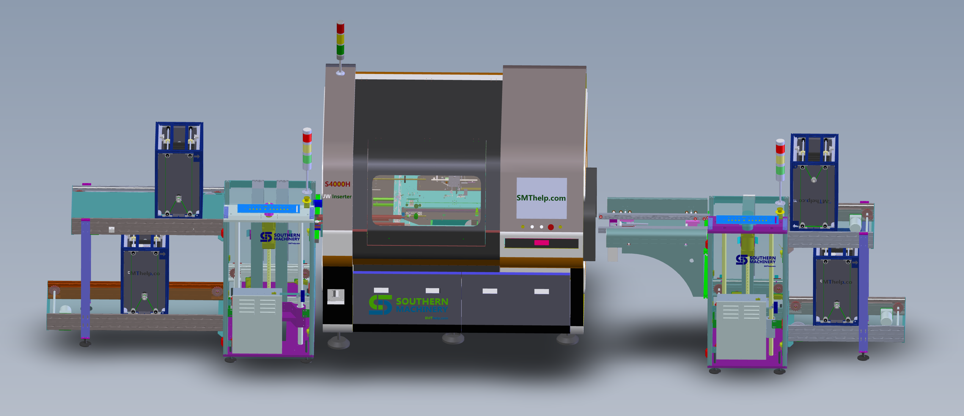 آلة الواضع المحوري s-4000 - شريك المصنع الذكي EMS