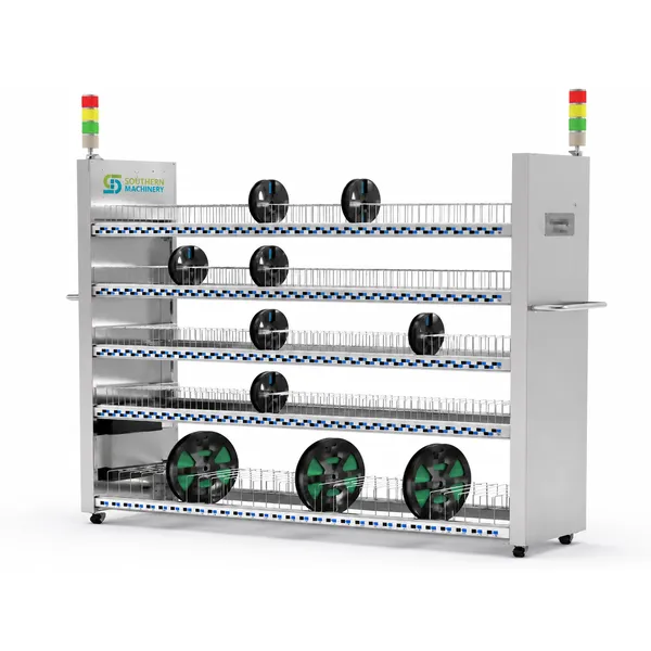 Mobile QR Code SMT Reel Storage Rack | Intelligent Material Management System