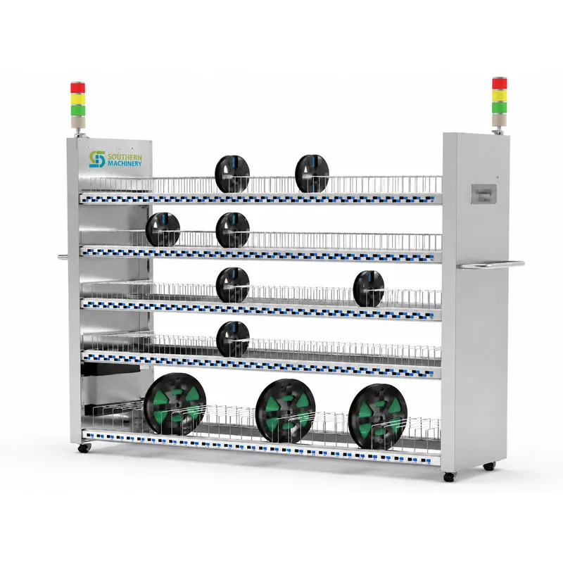 Mobile QR Code SMT Reel Storage Rack | Intelligent Material Management System