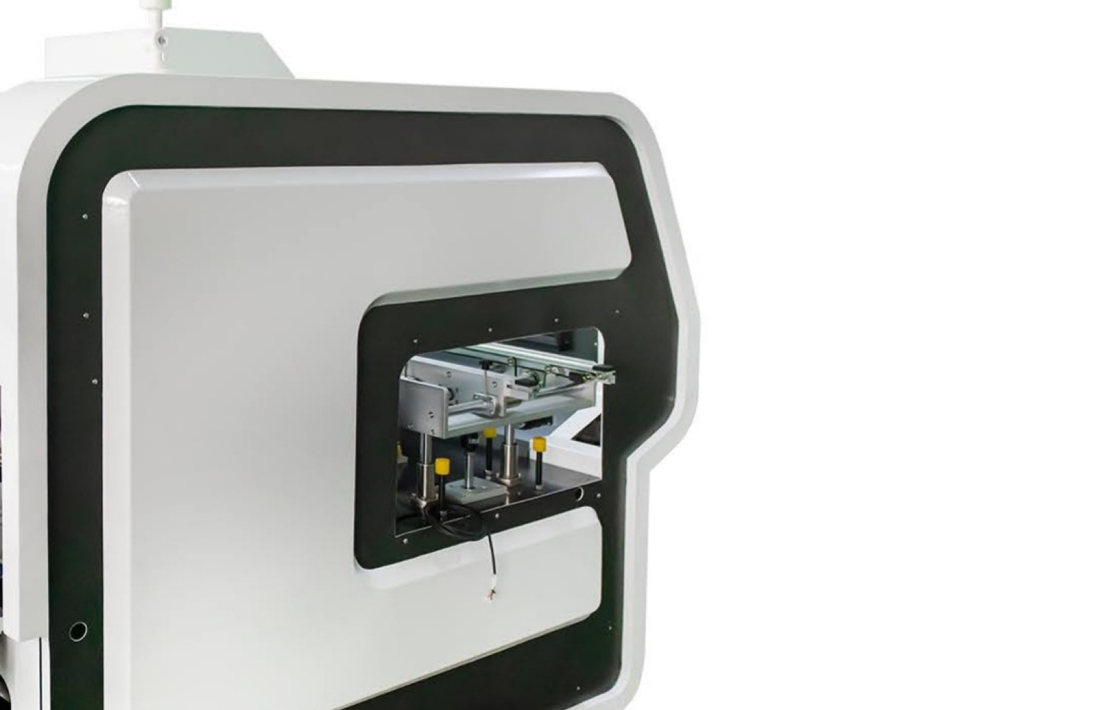 S3010A radial insertion machine side view showing the tape feeder bay